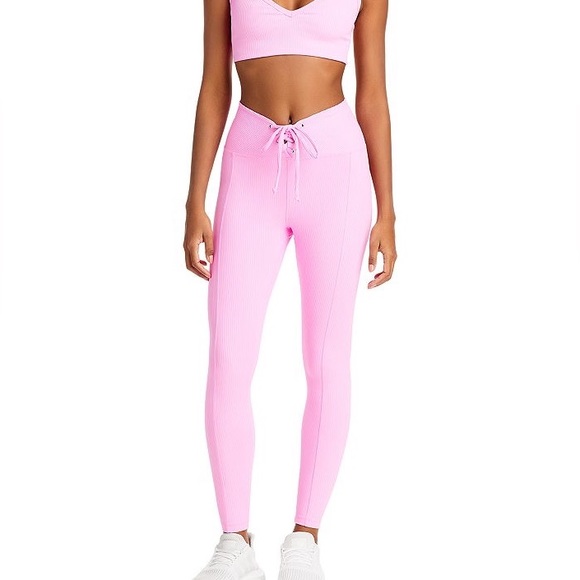 SOLD Year of Ours Pink Football Legging Size Small SOLD - Picture 1 of 5